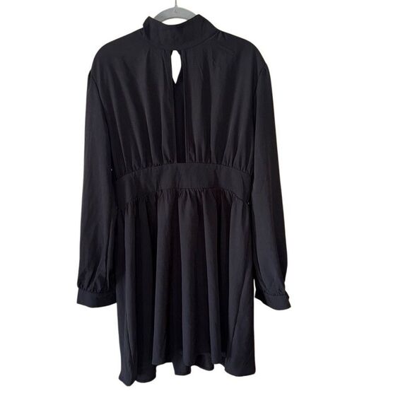 Women's Long Sleeve High Neck Open Bust Dress Size XL - Picture 6 of 8